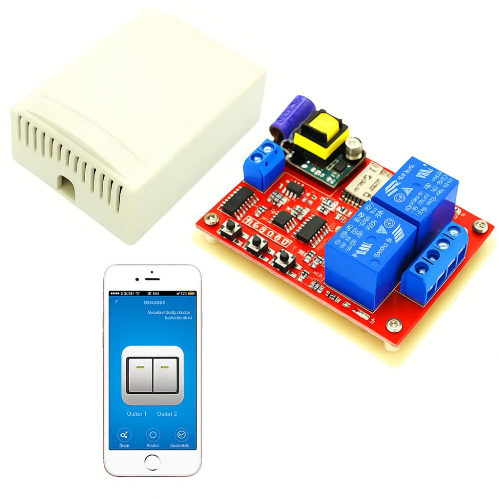2.4GHz ESP8285 433MHz RF Transmitter WiFi Control 220V Relay