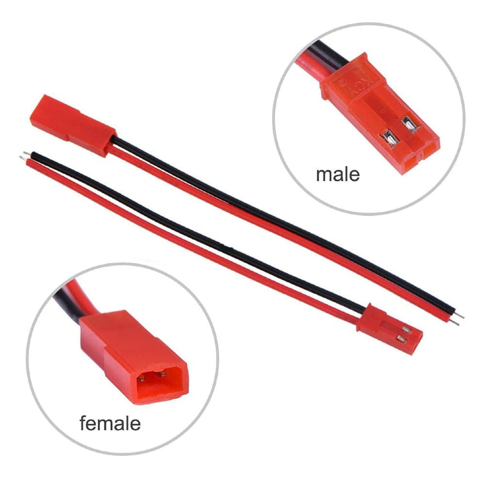 14cm 2Pin JST Male Female Plug Connector Plug