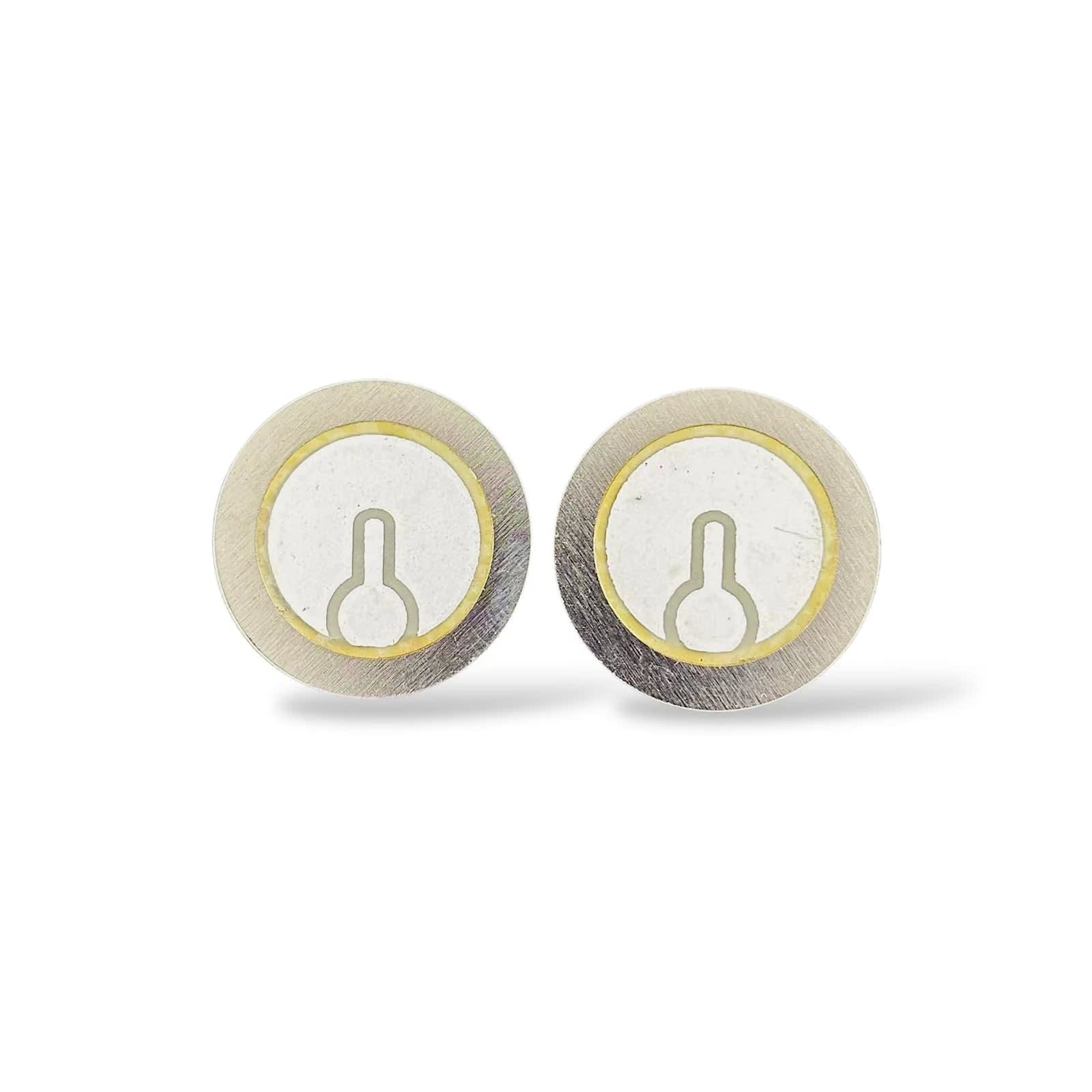 Piezoelectric Sensor Plate Pack of 2 | Piezo Vibration & Knock Sensor