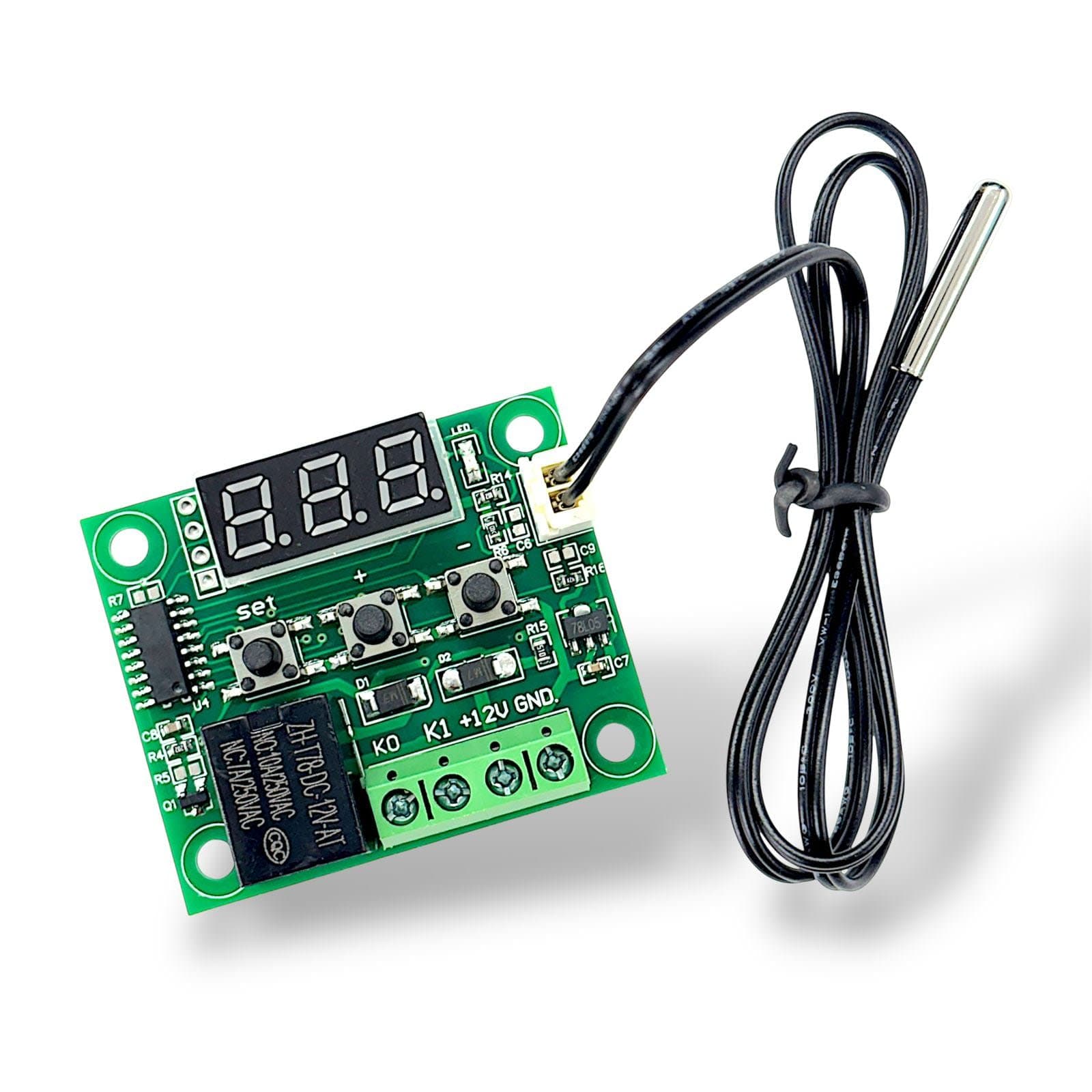 XH-W1209 12V Digital Temperature Controller Module with LED Display wi