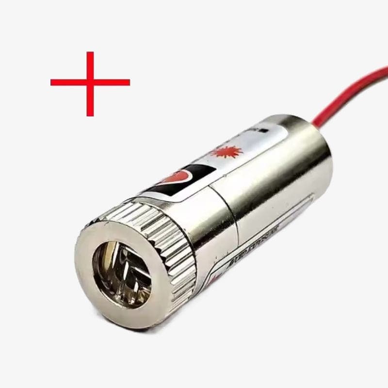 CHT1230 12mm 5mW Red Cross Line with Adjustable Spot Size Laser Module