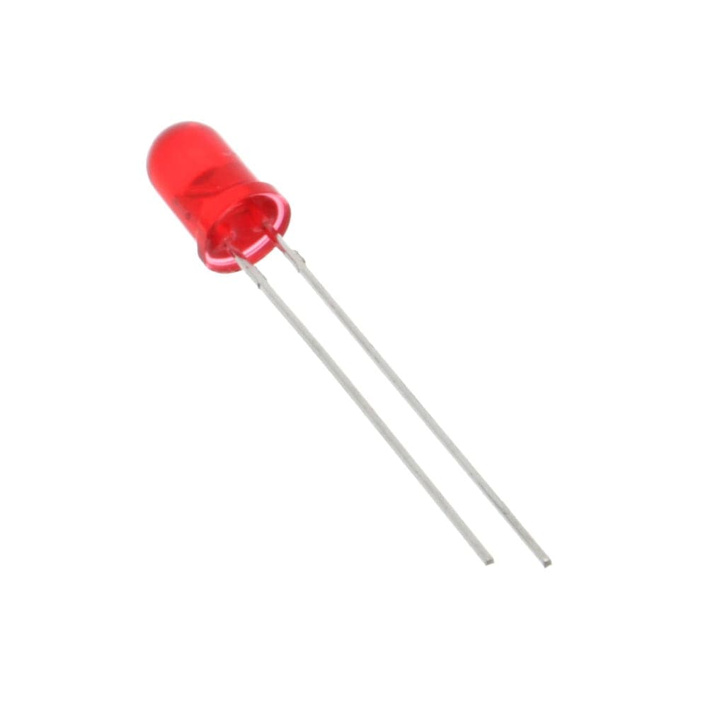 50 Pcs Diffused Red LED 5mm for DIY Projects & Lighting