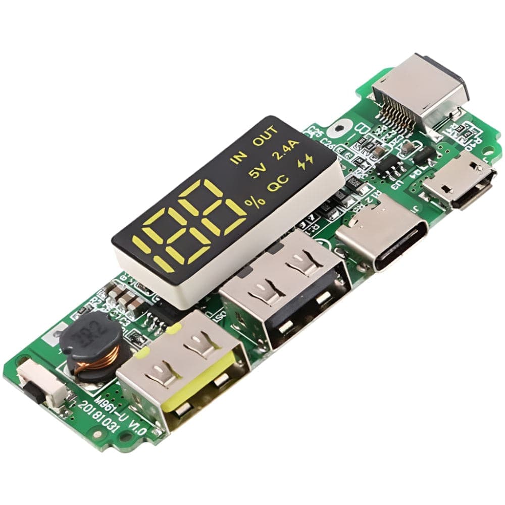 18650 Lithium Battery Charging Module | 5V 2.4A Dual USB Output