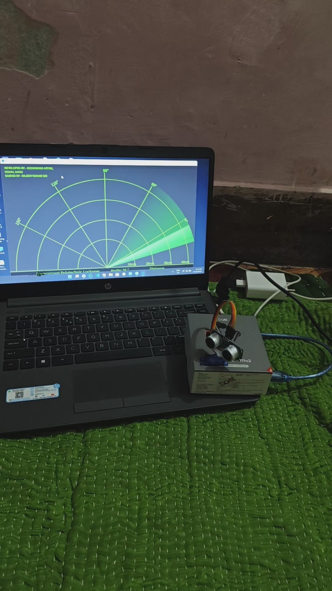 High tech radar system. Radar system with full customised code